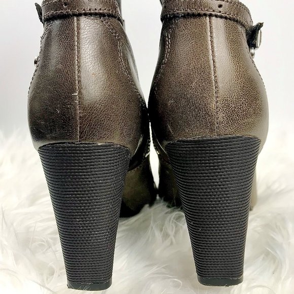 ROCKPORT Leather High Heel Zipper Boot, Sz 9.5 - Picture 5 of 7